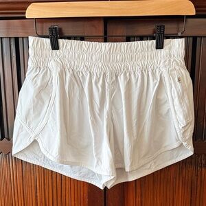 Lululemon Athletica White Athletic Shorts
